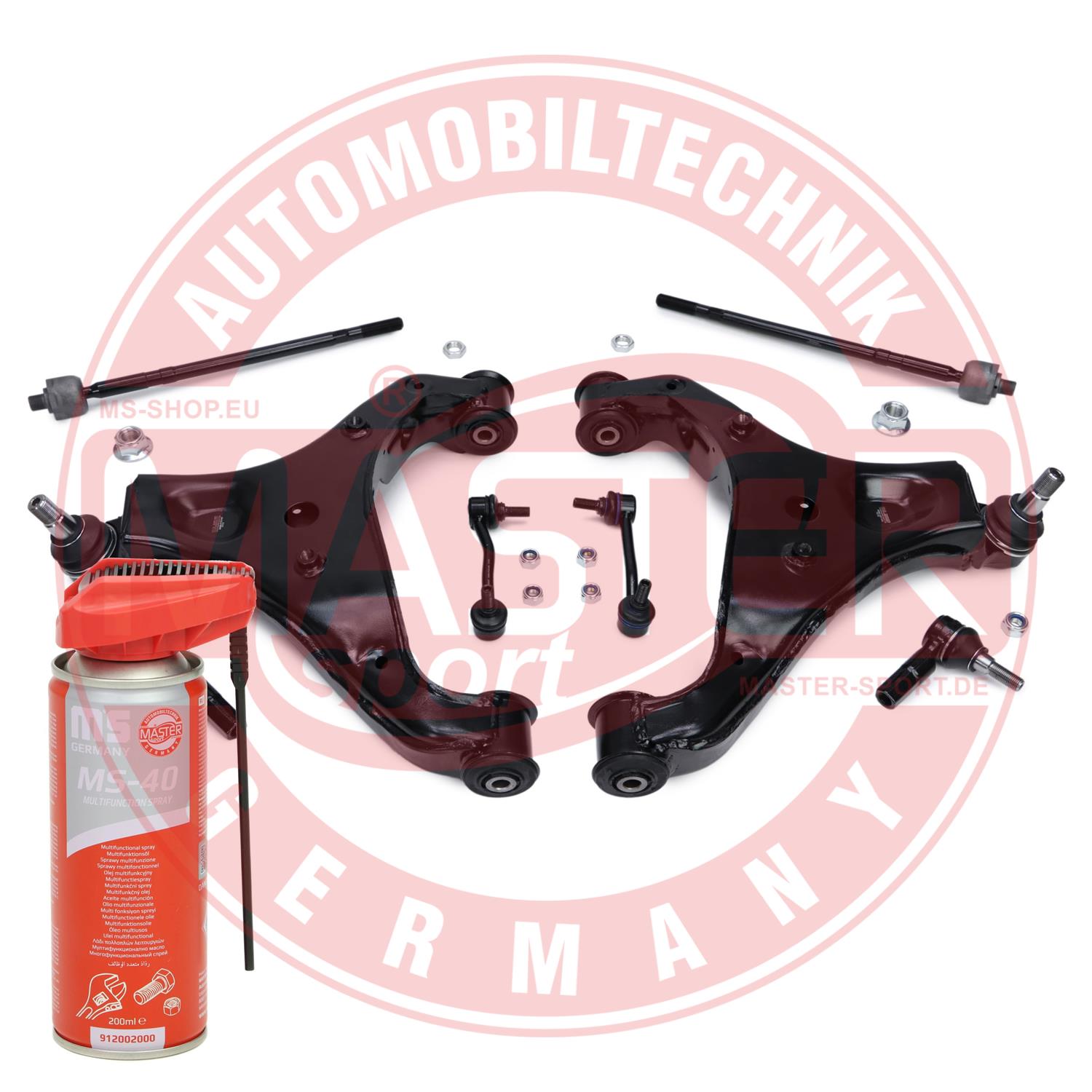 MASTER-SPORT GERMANY 37056/1-KIT-MSP PROMO Σετ τιμονιού, ανάρτηση τροχών Mπροστινός άξονας δεξιά μπροστινός άξονας Μπροστινός άξ